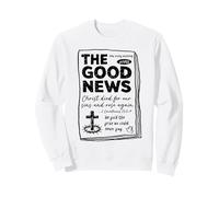 Fede Croce Cristiana Arte con 1 Corinzi 15 Resurrezione Felpa