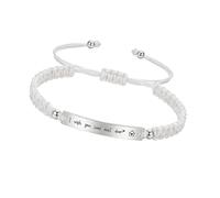 Fede dell'amicizia in nylon con piastra in metallo incisibile, accessorio ideale per laurea, souvenir regolabile, One Size, come descritto