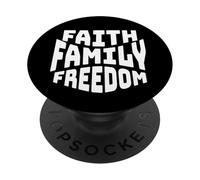 Fede Famiglia Libertà Cristiana PopSockets PopGrip Adesivo