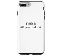 Fede fino a quando non ce la fai. religione cristiana Custodia per iPhone 7 Plus/8 Plus