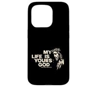 Fede in Gesù La mia vita data a Dio Cristo vive Custodia per iPhone 15 Pro