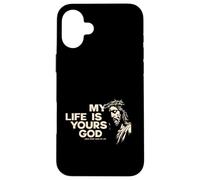 Fede in Gesù La mia vita data a Dio Cristo vive Custodia per iPhone 16 Plus