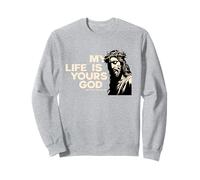 Fede in Gesù La mia vita data a Dio Cristo vive Felpa