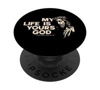 Fede in Gesù La mia vita data a Dio Cristo vive PopSockets PopGrip Adesivo