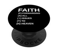 Fede Inoltro Tutte Le Questioni Al Cielo Arte Cristiana Gesù PopSockets PopGrip Adesivo