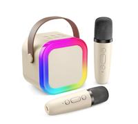Fede Karaoke per Bambini, Regalo Bambina 3-12 Anni Microfono Bambini Giochi Regali Bambina 3-12 Anni Karaoke con 2 Microfono Bluetooth Giocattoli Regalo Bambino 3-12 Anni