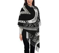 Fede Massonica Speranza E Carità Logo Massone Nero Foulard Donna Con Nappe Morbido Sciarpa Leggero Da Donna Elegante Sciarpa Con Nappe