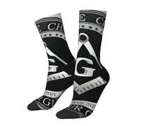 Fede Massonica, Speranza E Carità, Logo Massonico Nero Unisex Calze Escursionismo Leggeri Calze Da Trekking Anti-Attrito Calzini Termici Per Passeggio Montagna Camminate