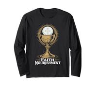 Fede Nutrimento Eucaristia Calice Maglia a Manica
