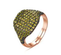 Fede nuziale gotico, anello di fidanzamento da donna, micro pavé zirconia cubica, gioielli mamma, 56.5, Rame, zirconia cubica