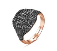 Fede nuziale gotico, anello di fidanzamento da donna, micro pavé zirconia cubica, gioielli mamma, 56.5, Rame, zirconia cubica
