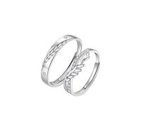 Fede nuziale personalizzabile da donna 925 con incisione in argento Sterling con pannocchie di grano regolabile, popolare per coppie, unisex, sorella di compleanno, gioielli, Réglable, Argento