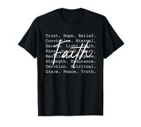 Fede Parola Arte Camicia Parole Ispiratrici Sfondo Grafico Maglietta