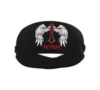Fede religiosa cristiana Gesù-Romani 1:16 Fascia sportiva Fasce per capelli eleganti per esercizi di yoga traspiranti