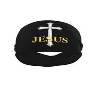 Fede religiosa cristiana Gesù-Romani 1:16 Fascia sportiva Fasce per capelli eleganti per esercizi di yoga traspiranti