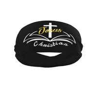Fede religiosa cristiana Gesù-Romani 1:16 Fascia sportiva Fasce per capelli eleganti per esercizi di yoga traspiranti