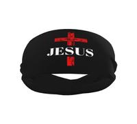 Fede religiosa cristiana Gesù-Romani 1:16 Fascia sportiva Fasce per capelli eleganti per esercizi di yoga traspiranti