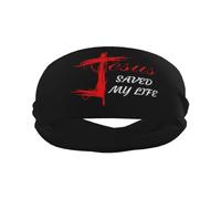 Fede religiosa cristiana Gesù-Romani 1:16 Fascia sportiva Fasce per capelli eleganti per esercizi di yoga traspiranti