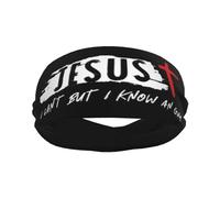 Fede religiosa cristiana Gesù-Romani 1:16 Fascia sportiva Fasce per capelli eleganti per esercizi di yoga traspiranti