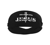 Fede religiosa cristiana Gesù-Romani 1:16 Fascia sportiva Fasce per capelli eleganti per esercizi di yoga traspiranti