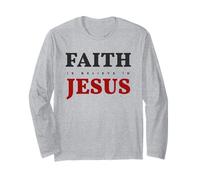 Fede Religiosa ispiratrice Bibbia Versetto Dio Crede Gesù Maglia a Manica