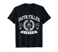 Fede Riempita Sorella Cristiana Divertente Fratello Religioso Maglietta
