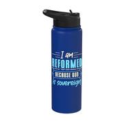 Fede Sono riformato perché Dio è sovrano Citazione cristiana Stainless Steel Insulated Water Bottle