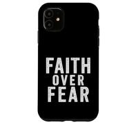 Fede sopra la paura. citazione cristiana vintage. Custodia per iPhone 11