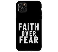 Fede sopra la paura. citazione cristiana vintage. Custodia per iPhone 11 Pro Max