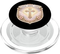 Fede Speranza Amore Donna Cristiana Floreale Gesù Cristo Dio Ragazza PopSockets PopGrip per MagSafe