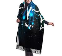 Fede Speranza Amore Invernale Sciarpe Scialle Morbido Sciarpa Con Nappe Elegante Scialle Moda Sciarpa Leggero Da Donna