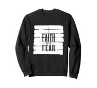 Fede sulla Paura Christian Inspirational Steetwear Vangelo Felpa