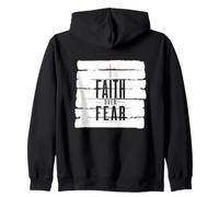 Fede sulla Paura Christian Inspirational Steetwear Vangelo Felpa con Cappuccio