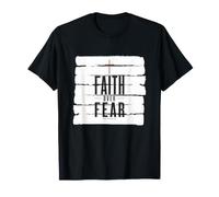 Fede sulla Paura Christian Inspirational Steetwear Vangelo Maglietta