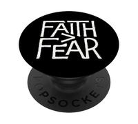 Fede sulla paura Credenza religiosa Messaggio ispiratore PopSockets PopGrip Adesivo