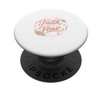 Fede sulla paura Cristiana religiosa PopSockets PopGrip Adesivo