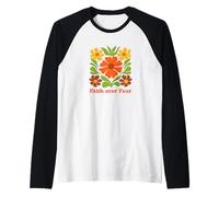 Fede sulla paura di Gesù Cristo Studio biblico Maglia con Maniche Raglan