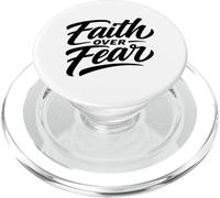 Fede sulla paura fede cristiana tipografia PopSockets PopGrip per MagSafe