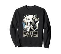 Fede sulla paura Labrador Retriever Cane Religioso Cristiano Felpa