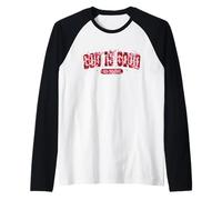 Fede sulla Paura Tutto Il Tempo Cristiano Varsity Cuori Bow Maglia con Maniche Raglan