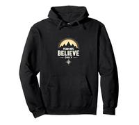 Fede sulla Paura Uomini | Non temere, Credi Solo Inspirational Felpa con Cappuccio, Unisex per Adulti, Nero, XL