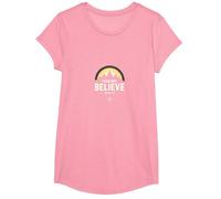 Fede sulla Paura Uomini | Non temere, Credi Solo Inspirational Maglietta, Ragazze, Rosa, XS