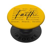 Fede Tipografia Parola Collage Inspirational Christian PopSockets PopGrip Adesivo