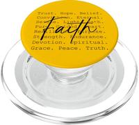 Fede Tipografia Parola Collage Inspirational Christian PopSockets PopGrip per MagSafe