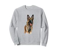 Fedele Belga Malinois Ritratto Opera d'Arte Cool Felpa