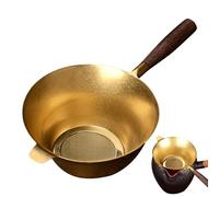 Fedele Tè Per Tè Sciolto - Infusore Tè Grande | Infusore Filtro Tè In Metallo | Diffusore A Maglia Sottile Con Manico In Legno, Gadget Da Cucina Tipo Barca Per Caffè Tapots Cops R