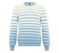 Fedeli - Maglione a Righe Sfumate azzurro e Bianco - - Knitwear - Uomo - Blu - L