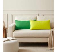 Federa 2 pcs HEERLEN Verde brillante. 40 x 70 cm Poliestere