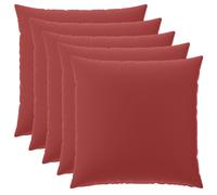Federa 6 pcs HEERLEN Rosso Vino 65 x 65 cm Poliestere