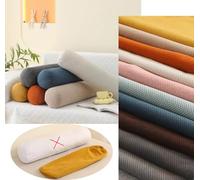 Federa cilindrica decorativa in morbido peluche per divano, divano letto, camera da letto, soggiorno, solo fodera, federa per cuscino per tutto il corpo, supporto lombare per collo (grigio scuro